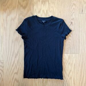 Splendid Ruffle Short Sleeve Tee